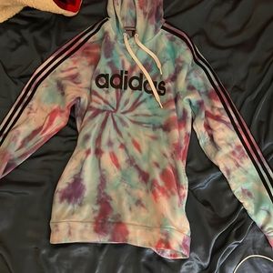 Custom tie Adidas sweatshirt